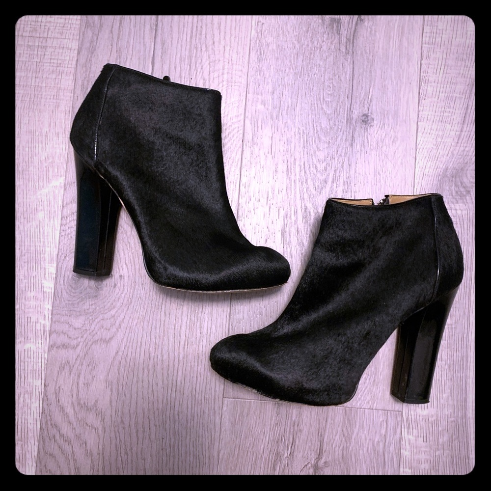 ANN TAYLOR Boots booties black heels 9.5 M